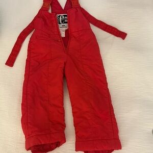 Helly Hansen Bold Red Outerwear Ski Pants, Bibs
